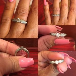 Size 7 diamond engagement ring.